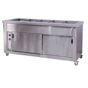 BAIN MARIE FLOOR MODEL WITH HOT CLOSET