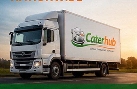 CaterHub delivery vehicle on the road in South Africa