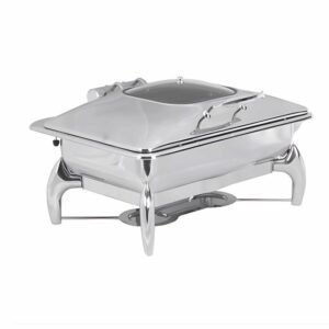 CHAFING DISH INDUCTION - RECTANGULAR WITH GLASS LID
