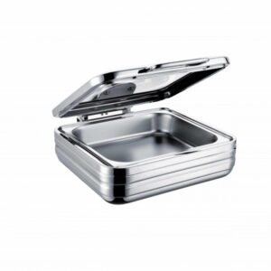 CHAFING DISH INDUCTION - SQUARE WITH GLASS LID 6LT - ELECTRO CHEF LUXELINE