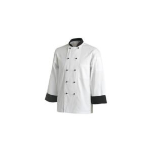 CHEFS UNIFORM JACKET CONTRAST LONG SLEEVE - X SMALL