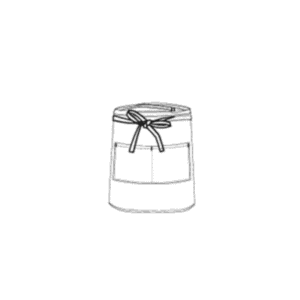 CHEFS UNIFORM - WHITE BAR APRON