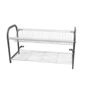 CROCKERY RACK WALL MOUNTED - 2 SHELF - 1105mm (53 PLATES)