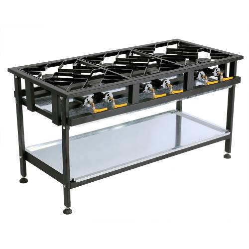 High-Efficiency Gas Boiling Table - 6 Burner - Caterwize