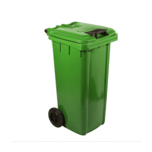 MOBILE REFUSE BIN 120Lt - GREEN 'ORGANIC WASTE'