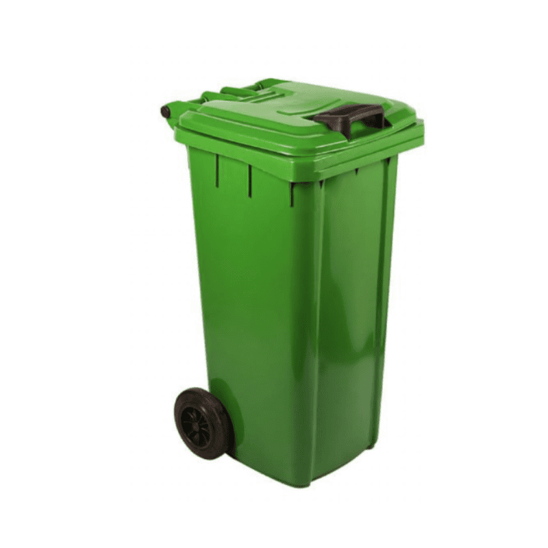 MOBILE REFUSE BIN 240lt - GREEN 'ORGANIC WASTE'