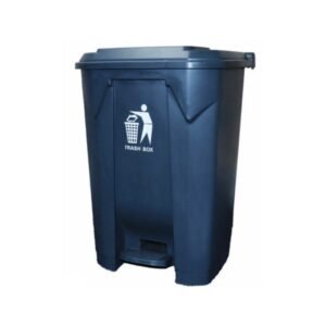PEDAL BIN PLASTIC GREY - 68LT