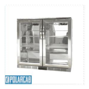 POLARCAB BACK BAR COOLER - 2 HINGED DOOR - STAINLESS STEEL