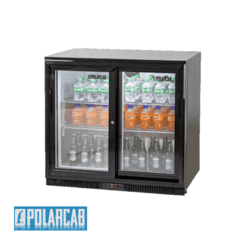 POLARCAB BACK BAR COOLER - 2 HINGED DOOR