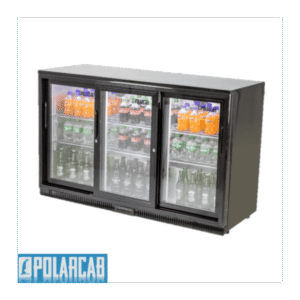 POLARCAB BACK BAR COOLER - 3 SLIDING DOOR