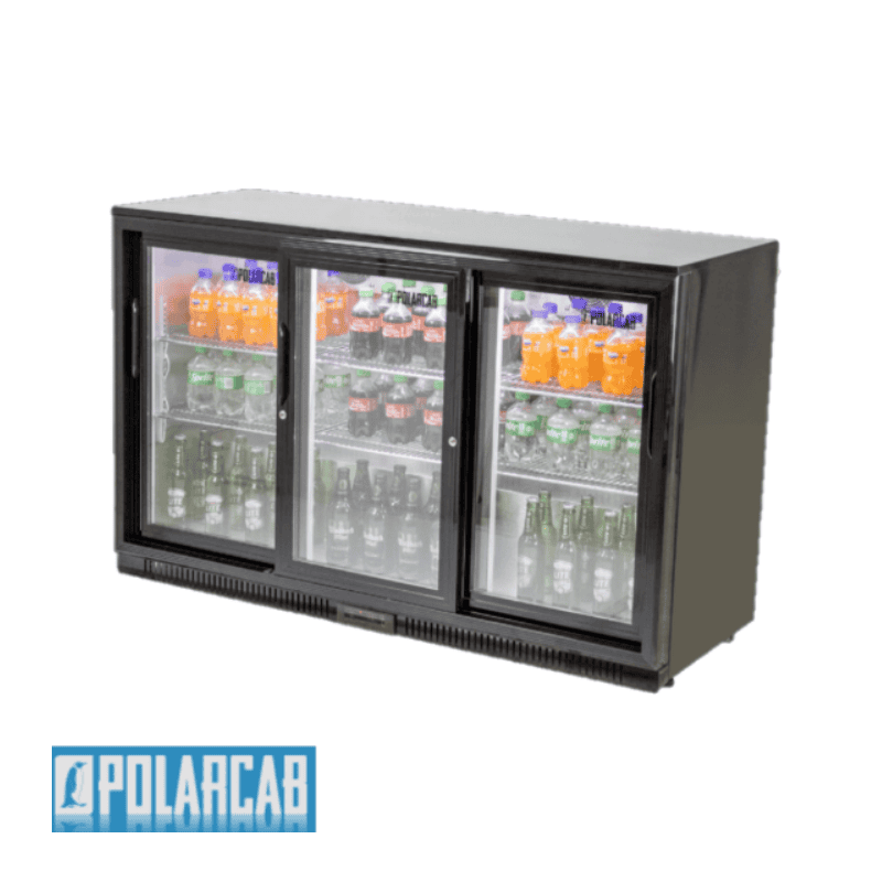POLARCAB BACK BAR COOLER - 3 SLIDING DOOR