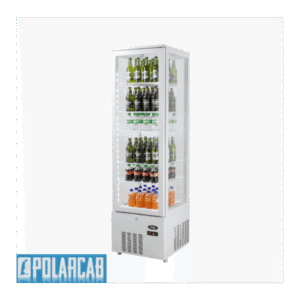 POLARCAB REFRIGERATED DISPLAY 4 SIDED GLASS - 278LT WHITE