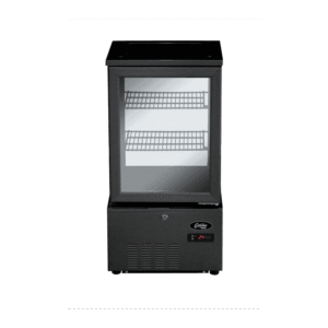POLARCAB REFRIGERATED DISPLAY 4 SIDED GLASS - 58LT BLACK