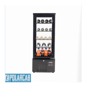 POLARCAB REFRIGERATED DISPLAY 4 SIDED GLASS - 98LT BLACK