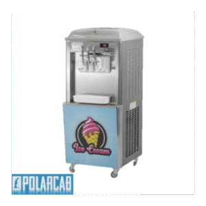 POLARCAB SOFT SERVE MACHINE WITH REFR HOPPER & AIR PUMP - FLOOR STANDING