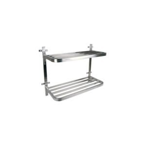 POT RACK S/STEEL - DOUBLE WALL MOUNTED - 900 x 400 x 760mm