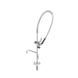 PRE RINSE SPRAYER DECK MOUNTED WITH 12" FAUCET & FLEX HOSE