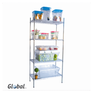 SHELVING UNITS ZINC/EPOXY - 4 SHELF 1510 X 455 X 1830MM